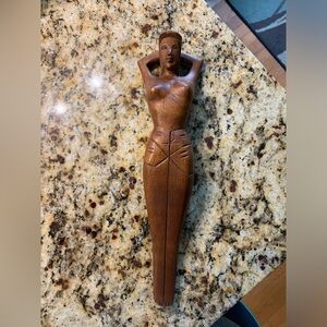 Vintage 70’s topless wooden nut cracker